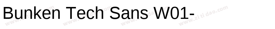 Bunken Tech Sans W01字体转换